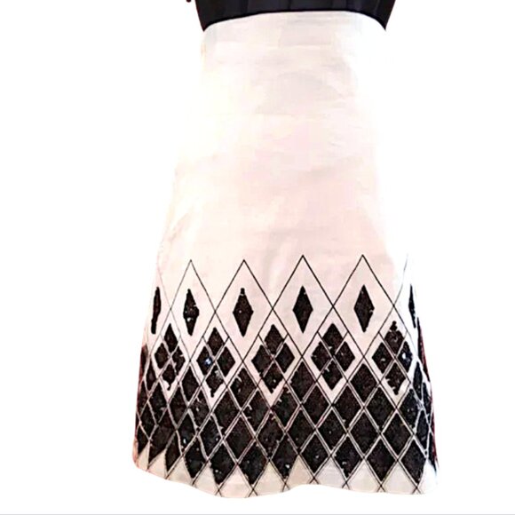 HavenBleu Sequins Skirt   Hand Beaded  Holidays  Harlequin  Size Small - Picture 4 of 8